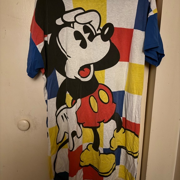 Disney Mickey Mouse Colorful Pajama Shirt - Picture 2 of 3
